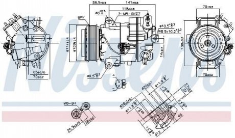 890263 NISSENS Компресор кондиционера