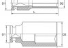 KABE1611 Toptul Головка торцевая ударная длинная 1/2" 11мм (фото 2)