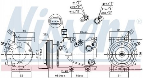 890229 NISSENS Компресор кондиціонера First Fit