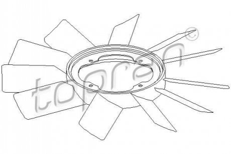 500 903 TOPRAN / HANS PRIES Крильчатка вентилятора