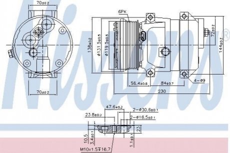 890050 NISSENS Компрессор кондиционера