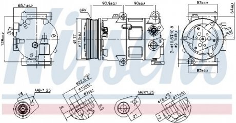 890418 NISSENS Компресор кондиционера