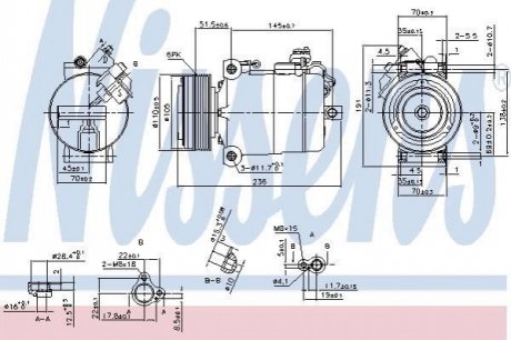 890043 NISSENS Компресор кондиционера