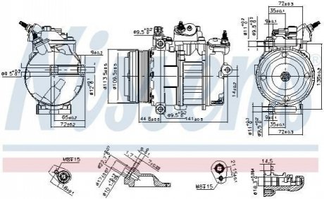 890419 NISSENS Компресор кондиционера