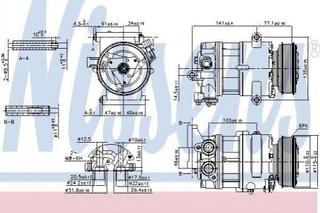 89590 NISSENS Компресор кондиционера