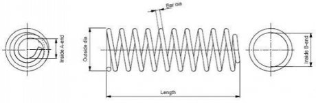 SP3889 MONROE Пружина підвіски