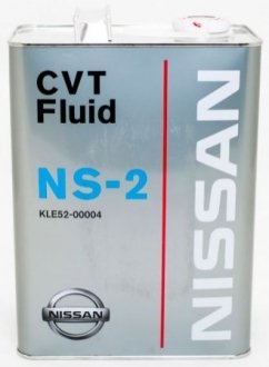 KLE5200004 NISSAN Олива трансмісійна CVT Nissan Fluid NS-2, 4л.