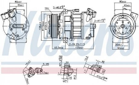 890656 NISSENS Компресор кондиціонера