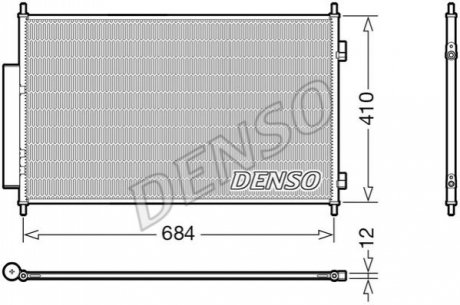 DCN40027 DENSO Радиатор кондиционера