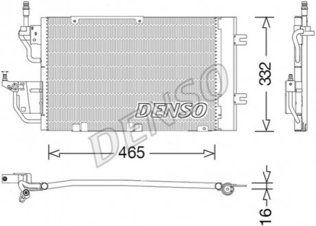 DCN20037 DENSO Радиатор кондиционера