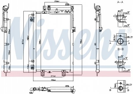 940833 NISSENS Радиатор кондиционера