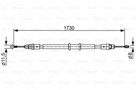 1 987 482 549 BOSCH Гальмівний трос