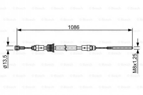 1 987 482 547 BOSCH Гальмівний трос