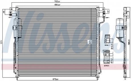 94879 NISSENS Конденсер NS NAVARA(05-)2.5 dCi(+)[OE 92100-EB00A]