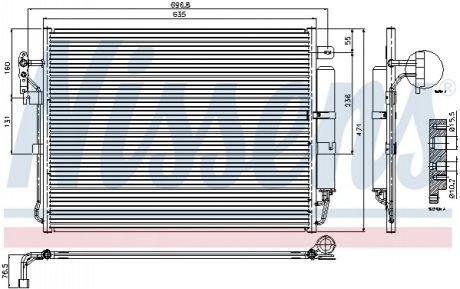 94962 NISSENS Радиатор кондиционера