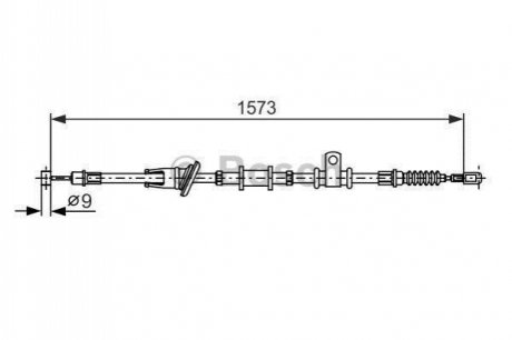 1 987 482 399 BOSCH Трос ручного гальма