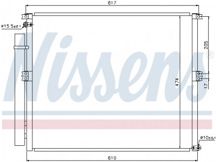 940106 NISSENS Конденсер TY LAND CRUISER 120(02-)3.0 TD(+)[OE 88461-35160]