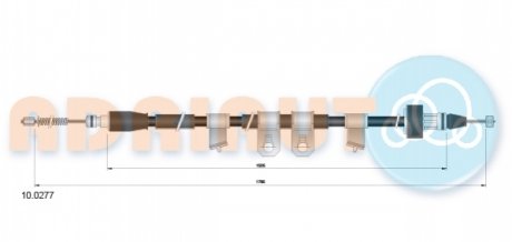 10.0277 ADRIAUTO Трос зупиночних гальм
