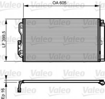 814191 Valeo Радиатор кондиционера