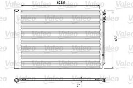 814410 Valeo Радиатор кондиционера