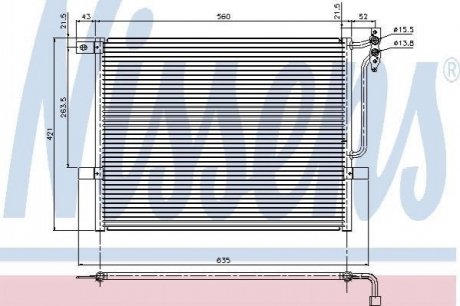94431 NISSENS Конденсер B3(E46)3.3 i(+)[OE 6453.8.377.614]