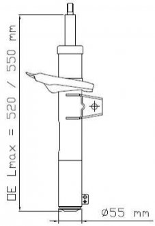 3358015 KYB Амортизатор газомасляний