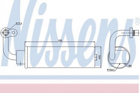 95444 NISSENS Осушувач NS QASHQAI(07-)1.6 16V(+)[OE 92131JD00A]
