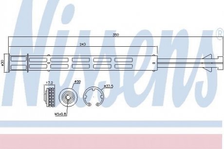 95358 NISSENS Осушувач,кондиціонер