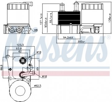 90696 NISSENS Масляний радіатор