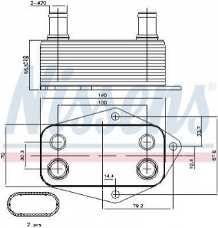 90675 NISSENS Масляный радиатор