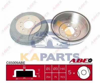 C65009ABE ABE Гальмівний барабан