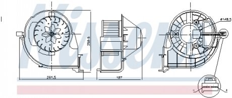 87802 NISSENS Вентилятор салону