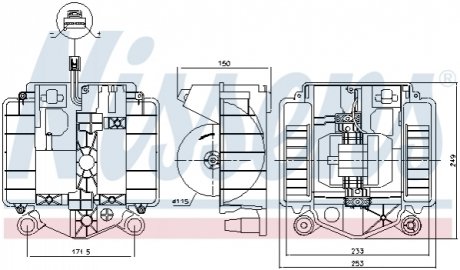 87461 NISSENS Вентилятор салону