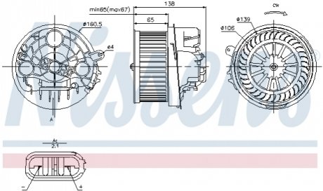 87091 NISSENS Вентилятор салона