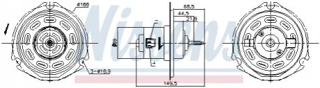 87058 NISSENS Вентилятор опалювача