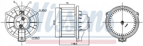 87795 NISSENS Вентилятор салона