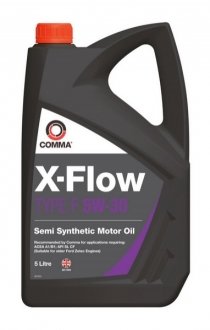 X-FLOW F 5W30 SEMI.5L COMMA Масло для двигателя