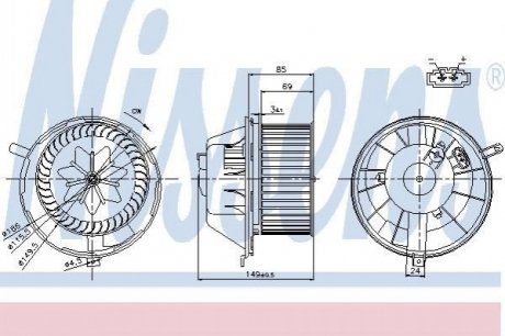 87034 NISSENS Вентилятор опалювача