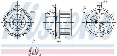 87269 NISSENS Вентилятор RENAULT DUSTER (10-) 1.6 GAS