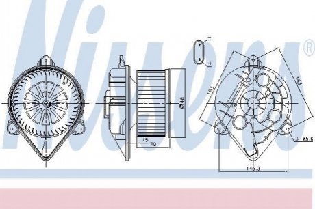 87265 NISSENS Вентилятор салона