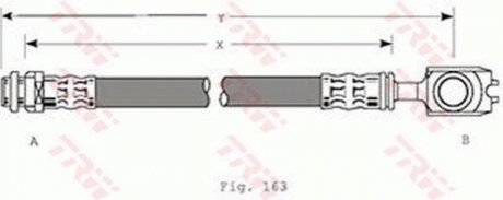 PHD349 TRW Тормозной шланг