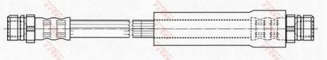 PHA486 TRW Шланг тормозной AUDI/SEAT/SKODA/VW A3/Leon/Octavia/Golf/Passat "R "03-13