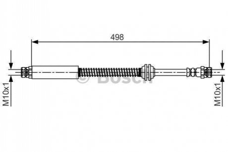1 987 481 711 BOSCH Гальмівний шланг