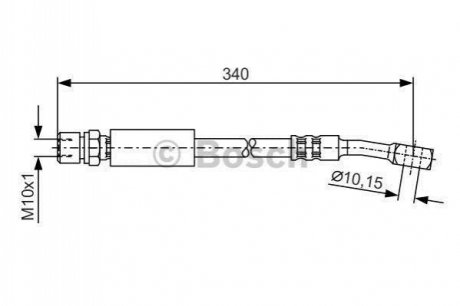 1 987 476 691 BOSCH Шланг гальмівний DAEWOO LANOS передн. (вир-во Bosch)
