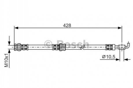 1 987 476 166 BOSCH Тормозной шланг