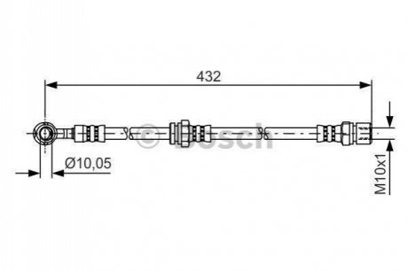 1 987 481 383 BOSCH Тормозний шланг