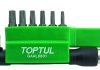 GAAL0801 Toptul Набор бит 1/4" TORX T10H-T40H + Гобр.перех. 8ед. (фото 1)