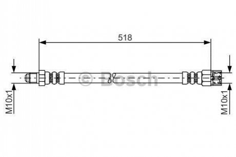 1 987 481 007 BOSCH Гальмівний шланг