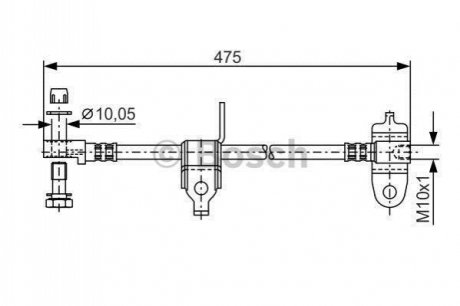 1 987 481 045 BOSCH Гальмівний шланг