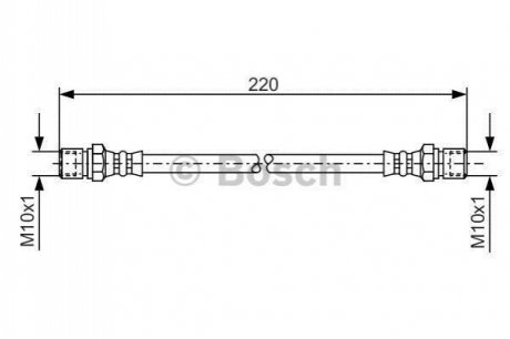 1 987 476 090 BOSCH Тормозной шланг